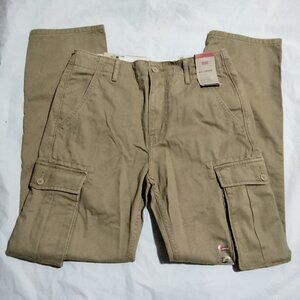 Levi's Ace Cargo Men's Pants Tan Relaxed Taper Fit 29x32 (30x31)